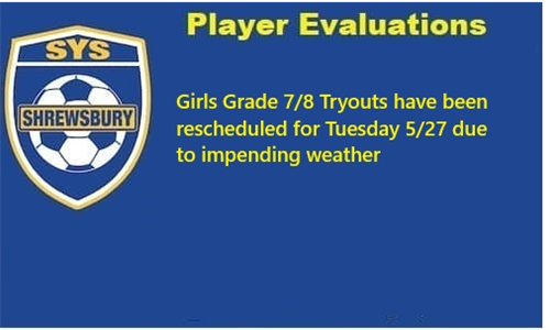 Girls Grade 7/8 Evaluations