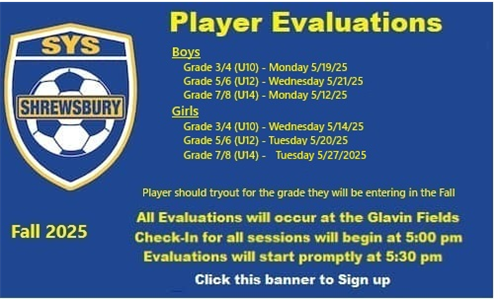 Fall 2025 Registration and Tryout Schedule